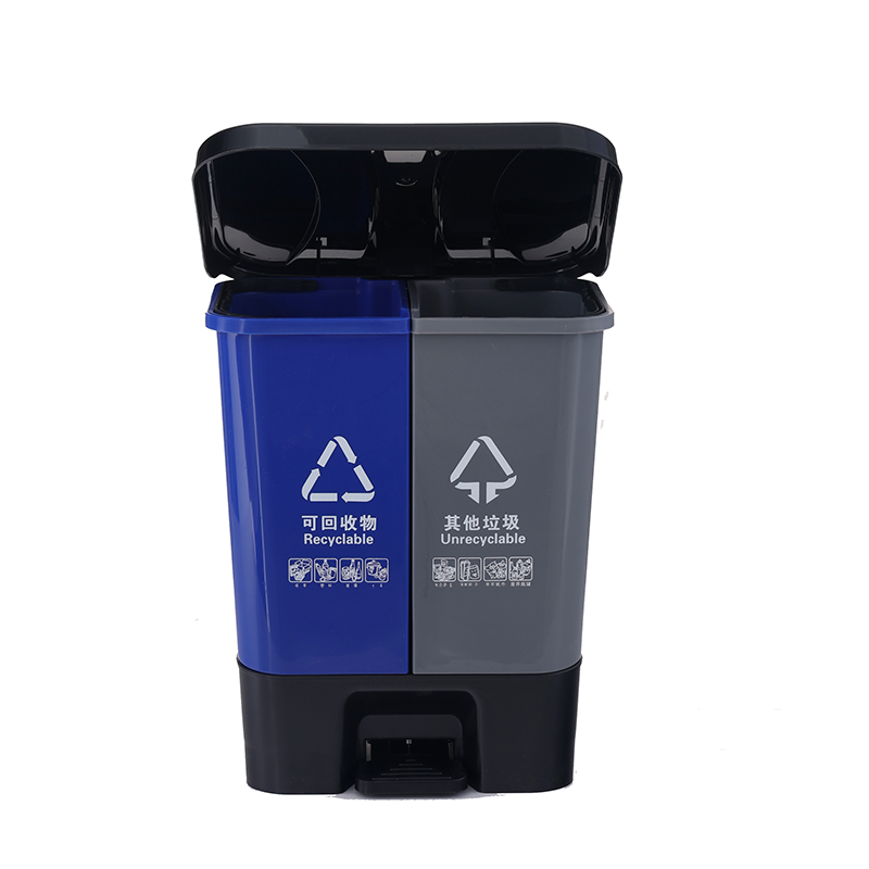 With bin cover