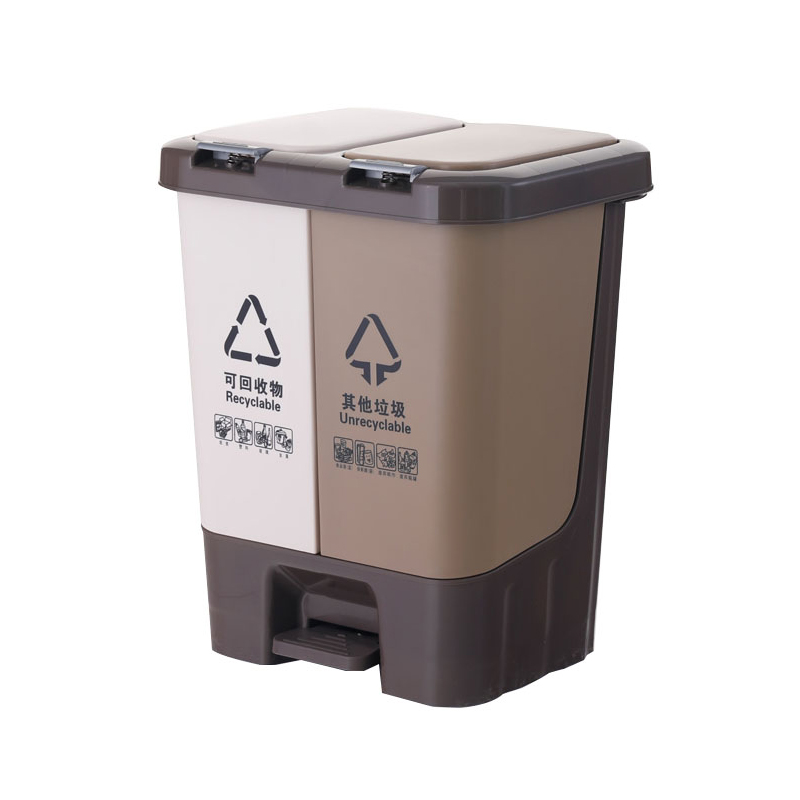 With bin cover